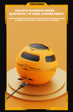 TF-Y17 Bluetooth 5.4 Speaker – Mech-Inspired Design with Stand | Deep Bass | Touch Interface