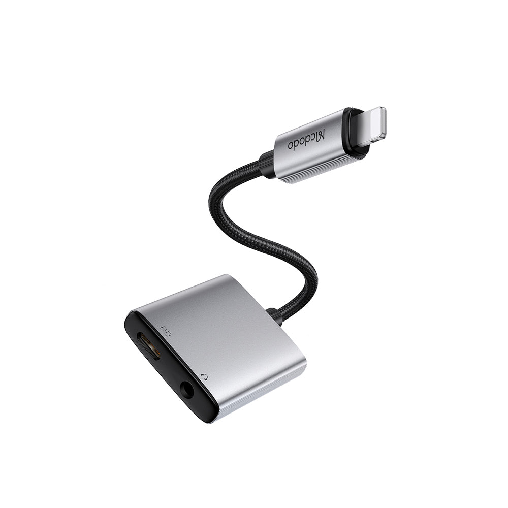 McDodo 2-in-1 Audio Adapter DC3.5 Lightning &  DC3.5 Type C