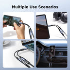 2-in-1 Audio Adapter Joyroom SY-C02 (Type-C to 3.5mm + Type-C)-Black