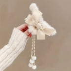Plush Bow Hair Clip