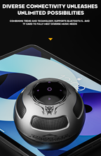 TF-Y17 Bluetooth 5.4 Speaker – Mech-Inspired Design with Stand | Deep Bass | Touch Interface