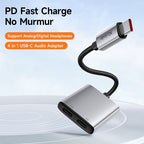 McDodo 2-in-1 Audio Adapter DC3.5 Lightning &  DC3.5 Type C