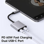 McDodo 2-in-1 Audio Adapter DC3.5 Lightning &  DC3.5 Type C