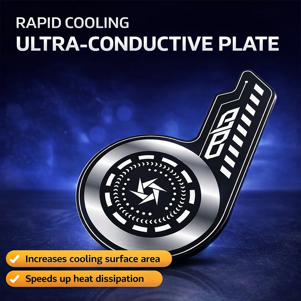 L Shape Magnetic Cooling Plate for Smartphones – Ultra Heat Dissipation Pad