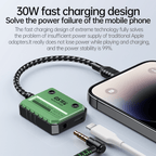 Plextone GS1 iPhone Lightning Splitter Adapter to 3.5mm Converter with PD 30W Fast Charge