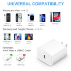 Original Apple 20W Charger – Fast Charging USB-C Adapter for iPhone/iPad